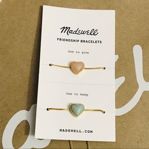 Madewell Heart Rock Friendship Bracelet Set